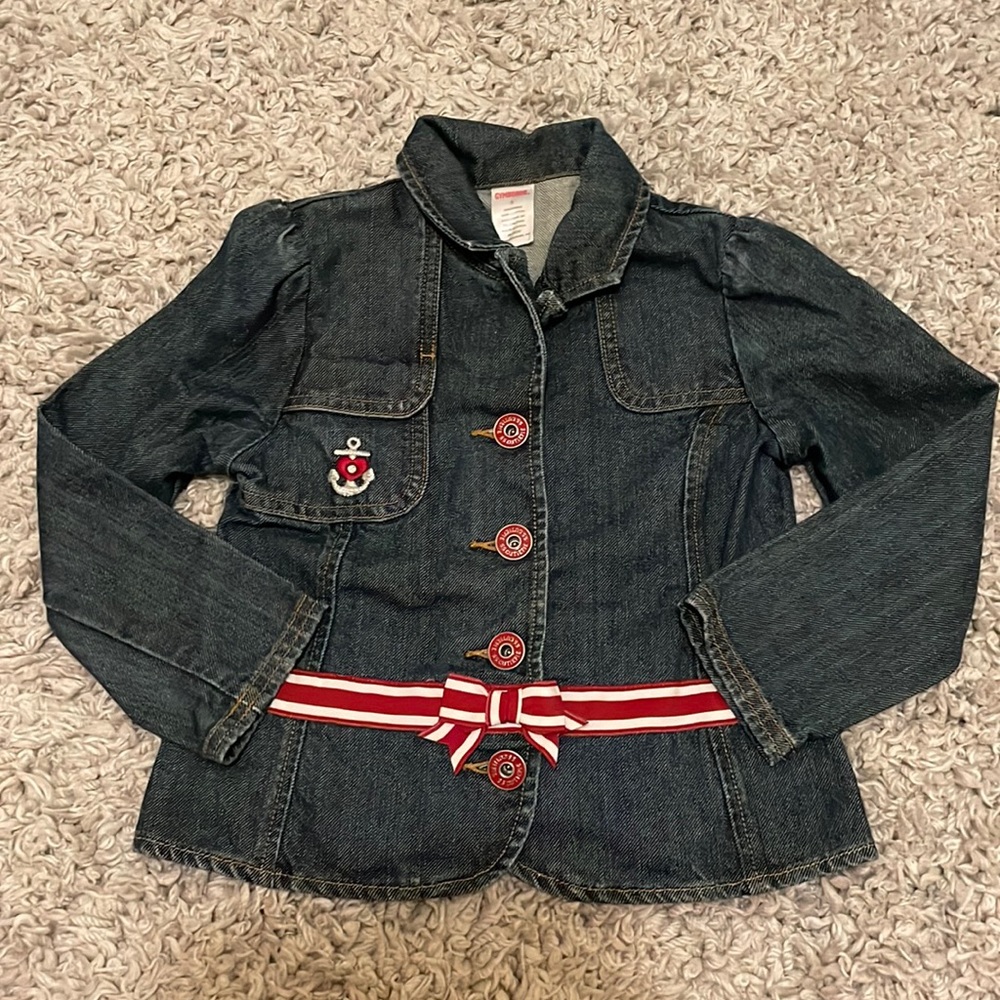 2007 Gymboree Bon Voyage “S.S. Cutie Pie” Jean Jacket, Size 5